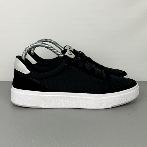 Kizik Sneakers Shoes W9.5/M8 Black Prague Hands Free Step In Slip On Lace Up - Picture 1 of 9